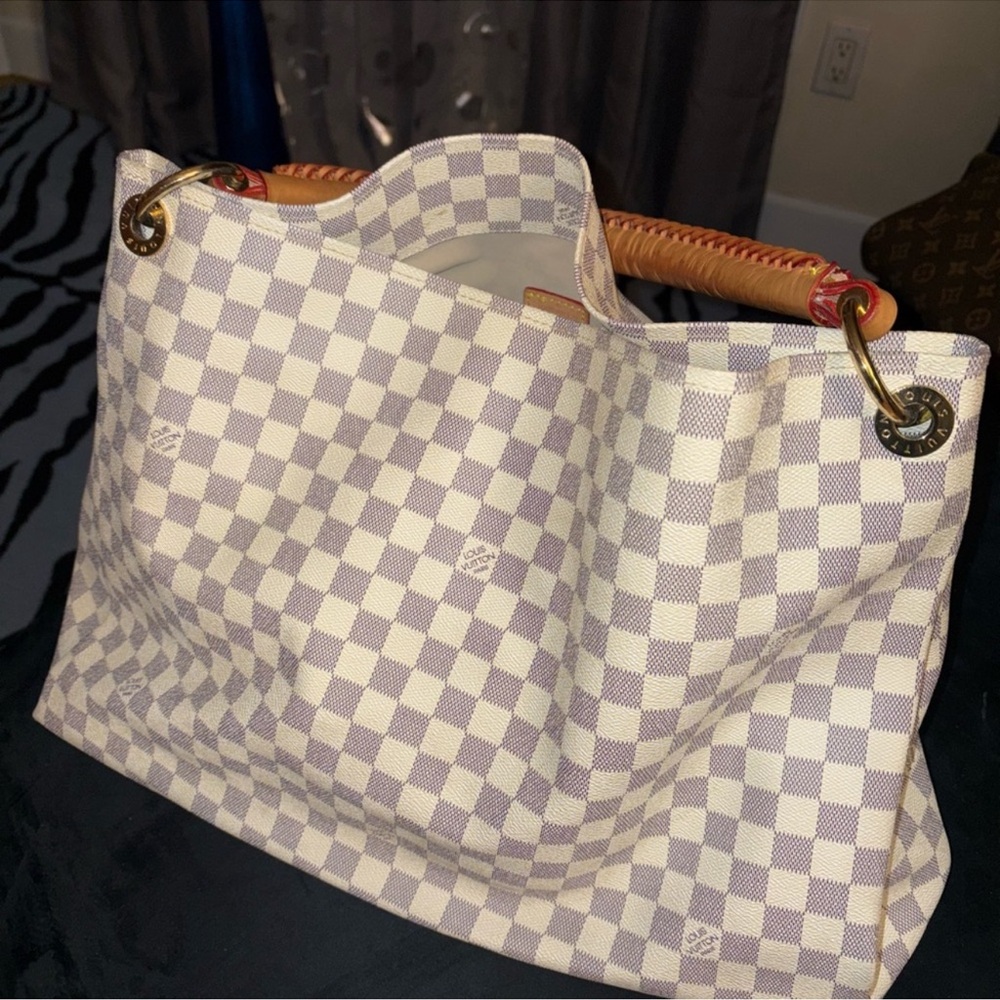 Luxury Checkered Tote Bag